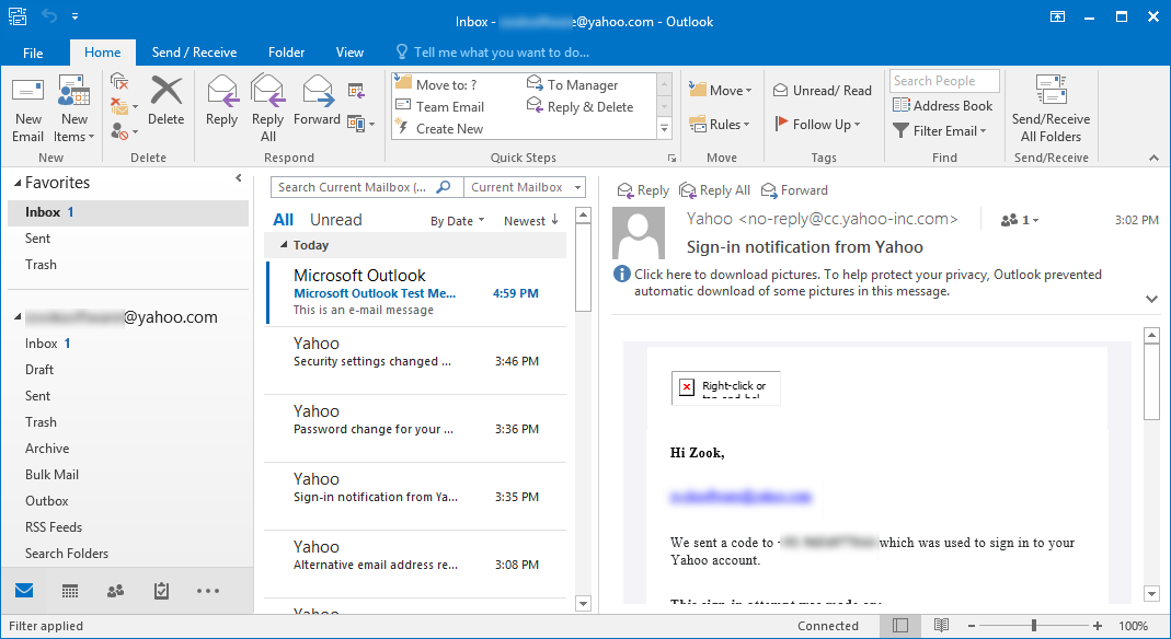 How To Configure Setup Yahoo Mail In Outlook 2016 13 10 07