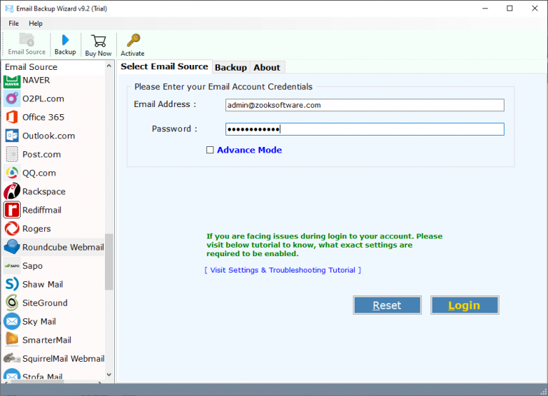 Roundcube webmail настройка outlook