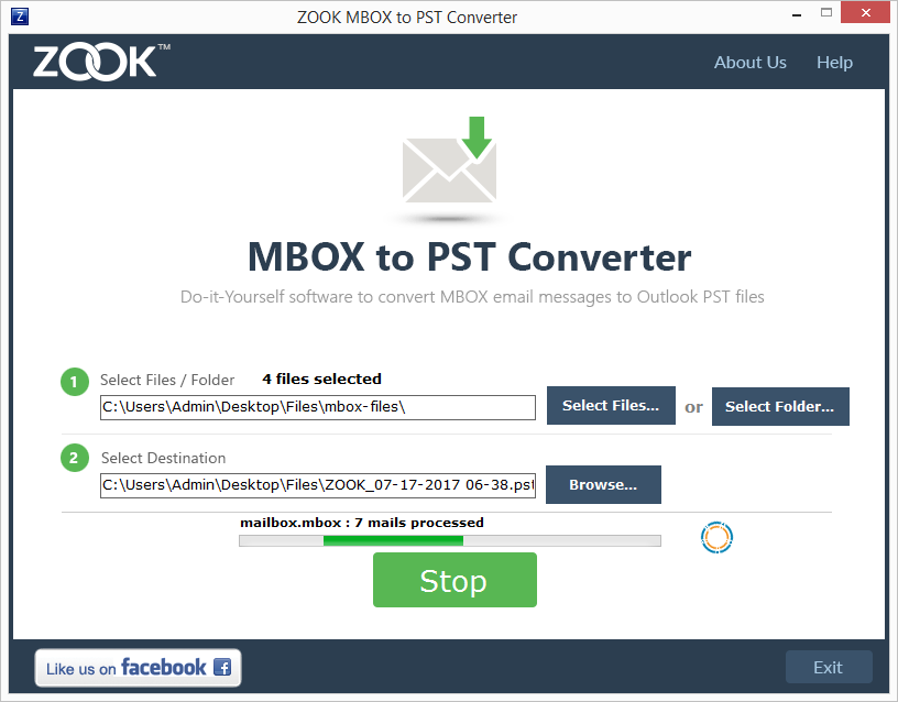 mbox to pst conversion process