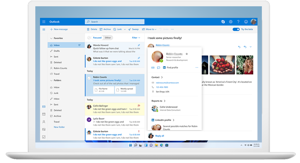 ms outlook email client