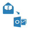 convert Zoho email folders to outlook