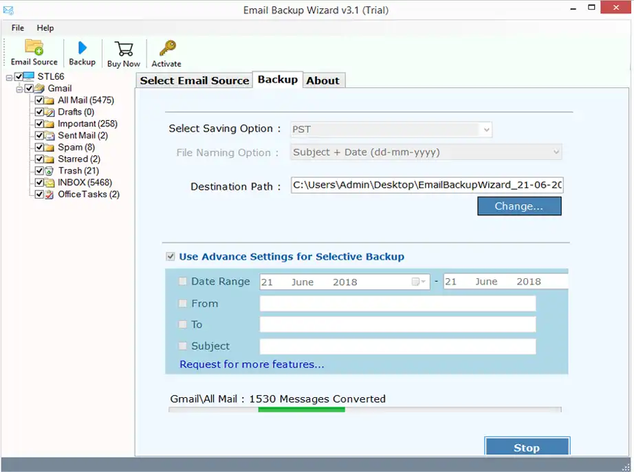 Gmail Backup Tool