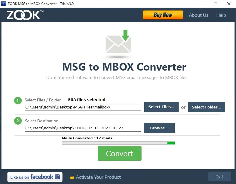 msg to mbox conversion